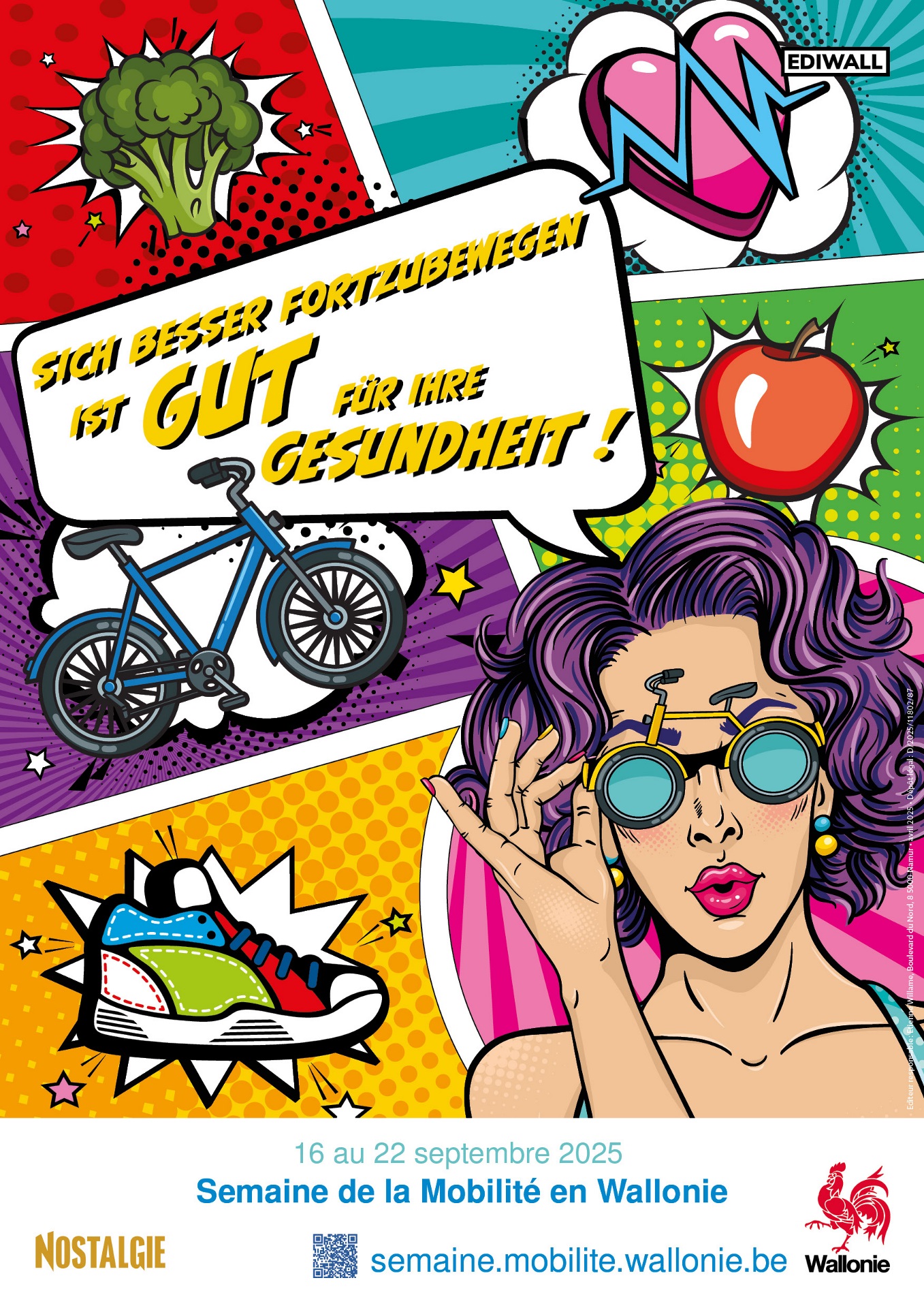 Semaine mobilité 2025 affiche promotionnelle pour la semaine de la mobilité de septembre 2025